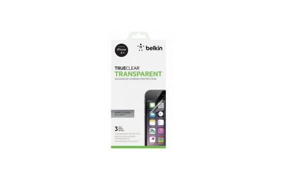 9417292 Belkin F8W618bt3 Trueclear overlay til iPhone 6 Plus- 3pk Transparent beskytter til iPhone 6 Plus